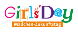 Logo GirlsDay als bunter Schriftzug